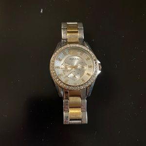 Fossil two toned watch